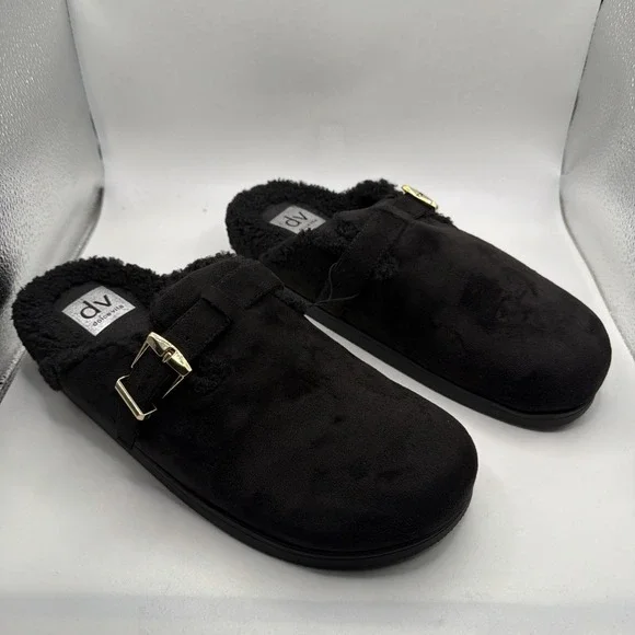 Dolce Vita Anina Mules Women's Black Buckle Comfort Slip On Shoes Size 8 - Picture 4 of 11